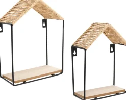Etagères murales Maison (Lot de 2)