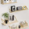 Etagère tablette murale en pin brut (60 x 25 cm)