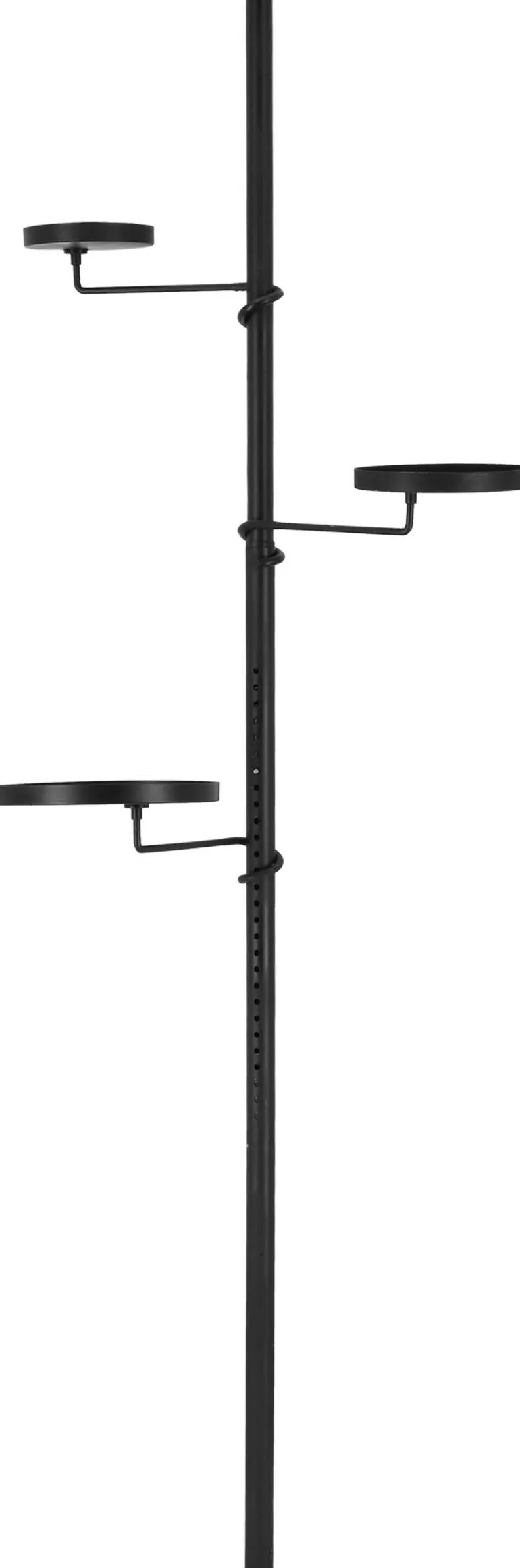 Etagère télescopique avec supports à plantes