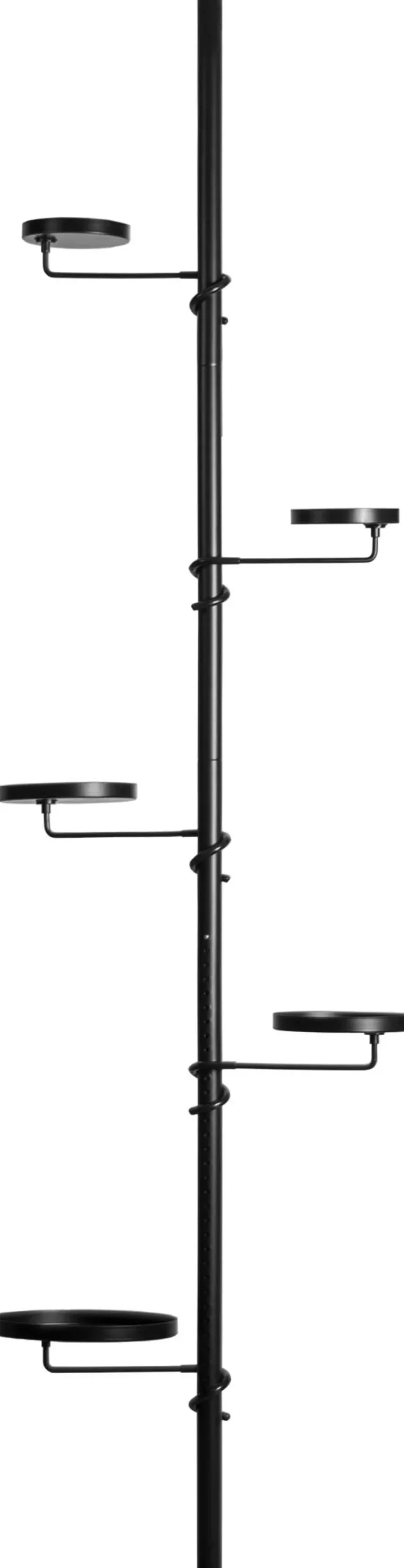 Etagère télescopique avec supports à plantes