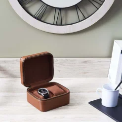 Etui pour montres en polyuréthane Oakland (2 montres)