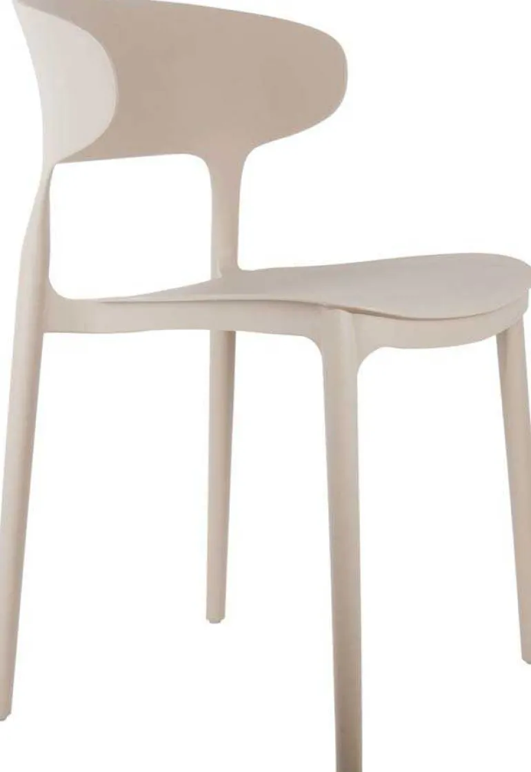 Fauteuil coloré en polypropylène Fain (Gris)