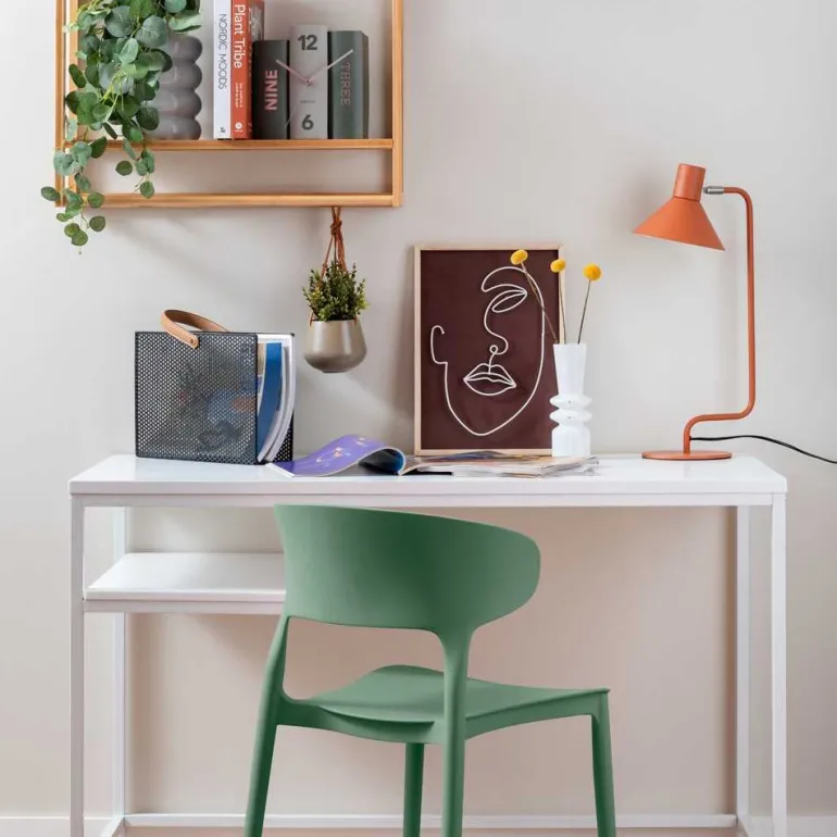 Fauteuil coloré en polypropylène Fain (Vert foncé)