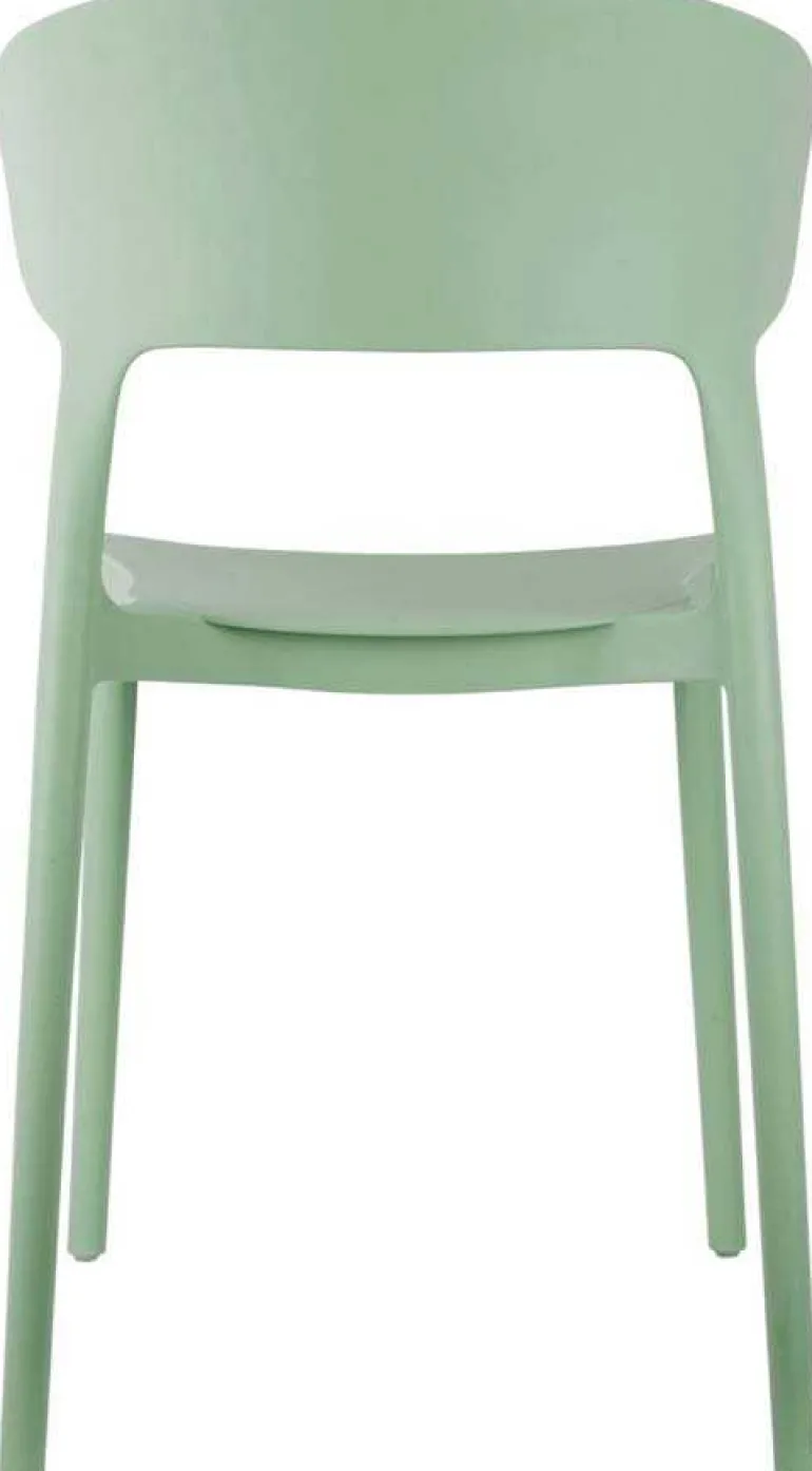 Fauteuil coloré en polypropylène Fain (Vert foncé)