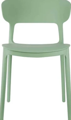 Fauteuil coloré en polypropylène Fain (Vert foncé)