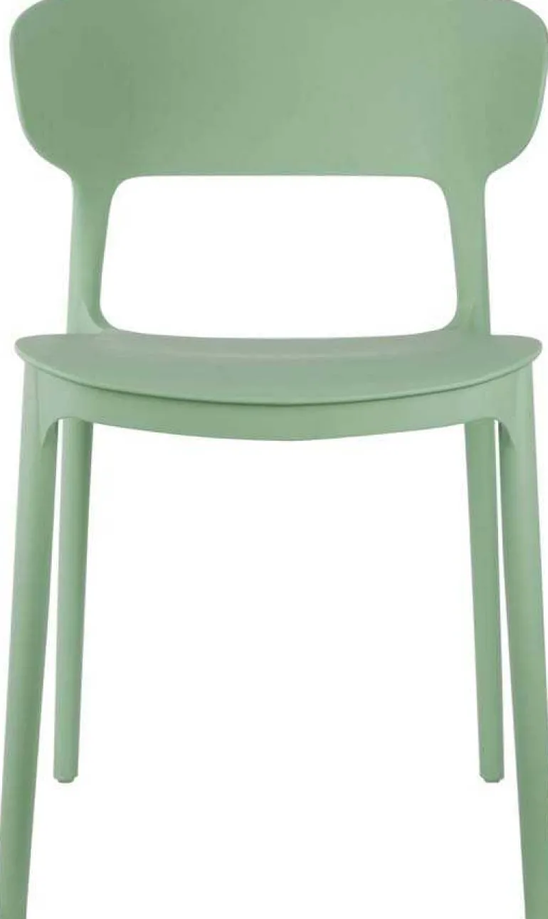 Fauteuil coloré en polypropylène Fain (Vert foncé)