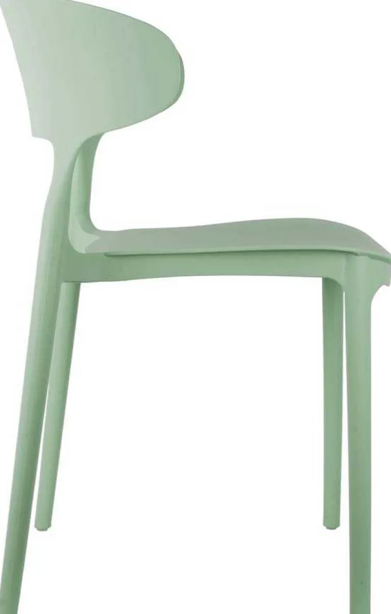 Fauteuil coloré en polypropylène Fain (Vert foncé)