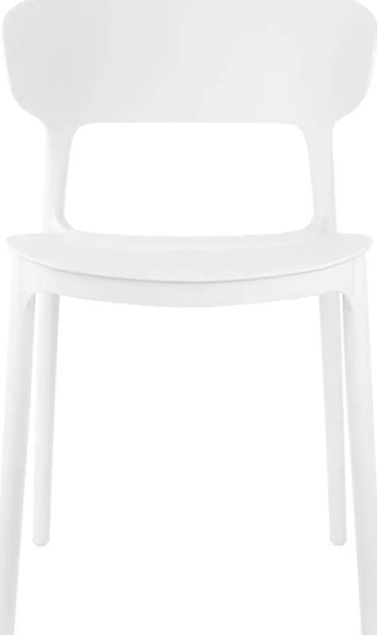 Fauteuil coloré en polypropylène Fain (Blanc)