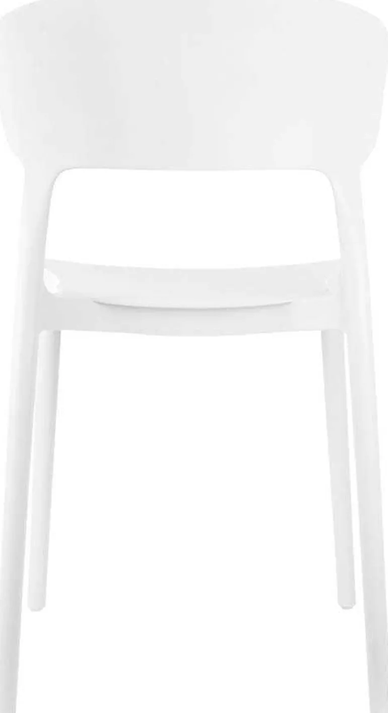 Fauteuil coloré en polypropylène Fain (Blanc)