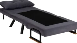 Fauteuil convertible en tissu Sando (Gris)