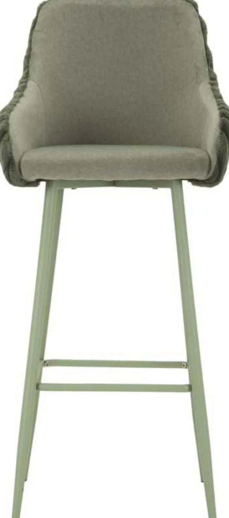 Fauteuil de bar en tissu et métal Alaska (Lot de 2) (Vert)