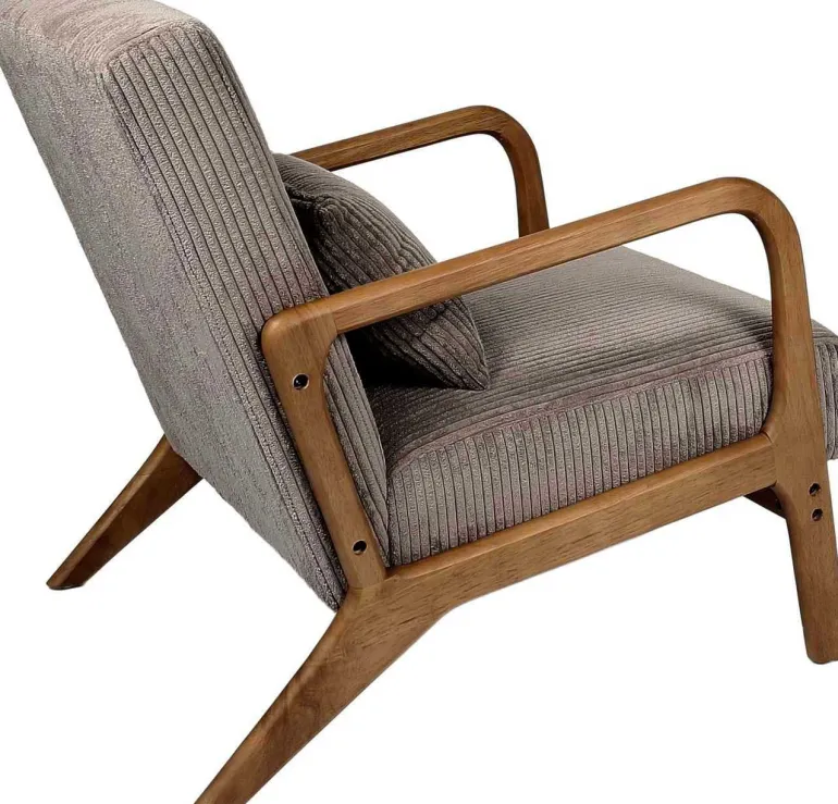 Fauteuil détente en velours côtelé Scott