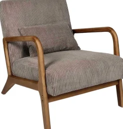 Fauteuil détente en velours côtelé Scott