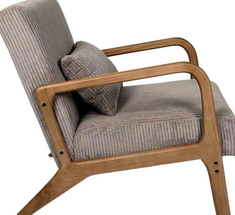 Fauteuil détente en velours côtelé Scott