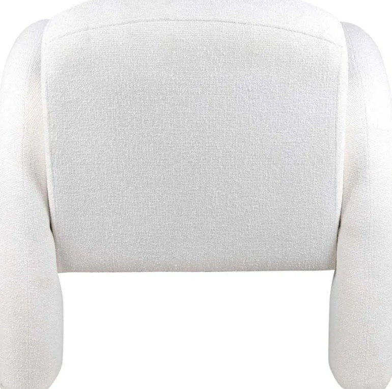 Fauteuil en polyester Brazo (Blanc)