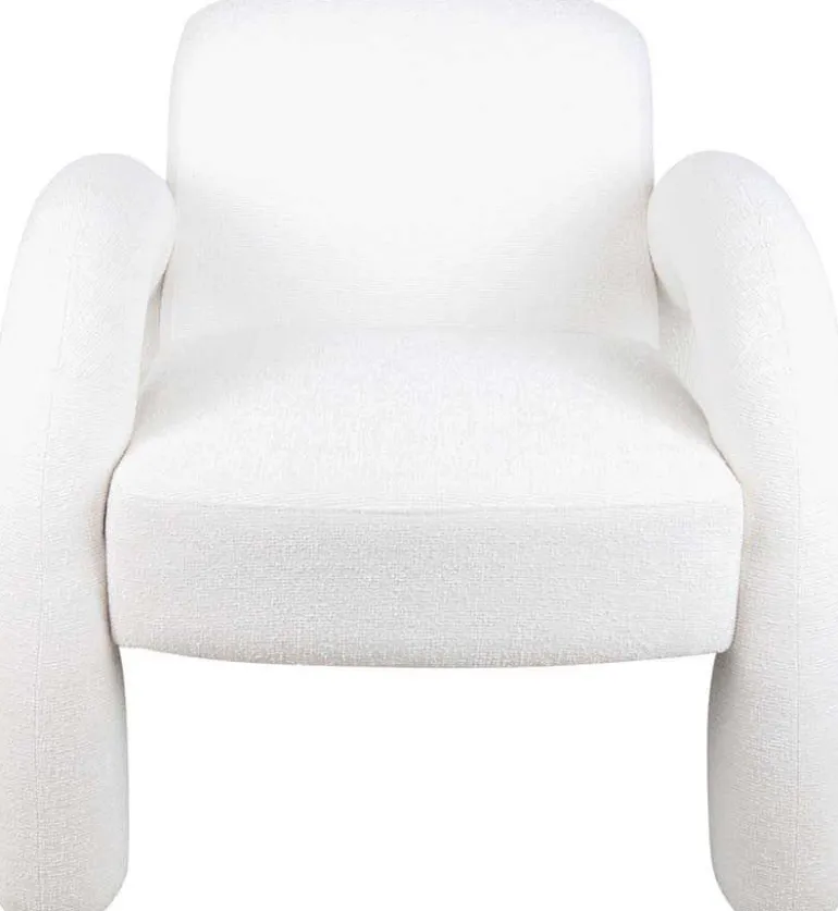 Fauteuil en polyester Brazo (Blanc)