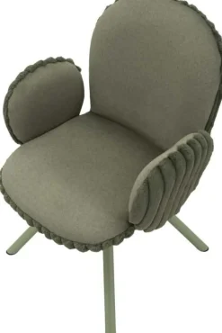 Fauteuil en tissu côtelé Stockholm (Lot de 2) (Vert)