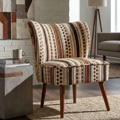 Fauteuil en tissu Ethnic 65 x 68 x 80 cm