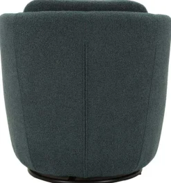 Fauteuil en tissu Torino 70 x 72 x 75 cm (Bleu vert)