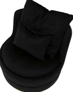 Fauteuil rond en tissu Paris 84 x 72 cm