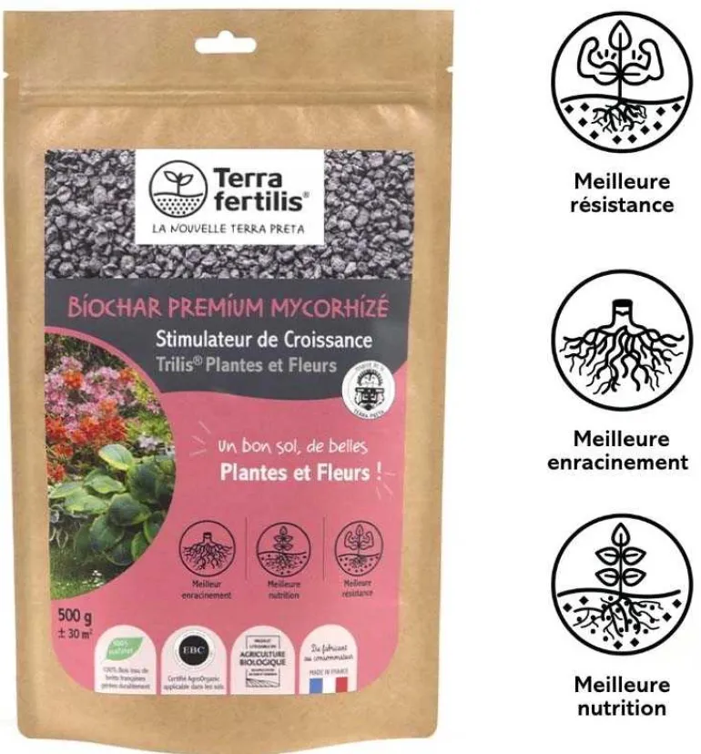 Fertilisant plantes et fleurs à base de mycorhizes 500 gr