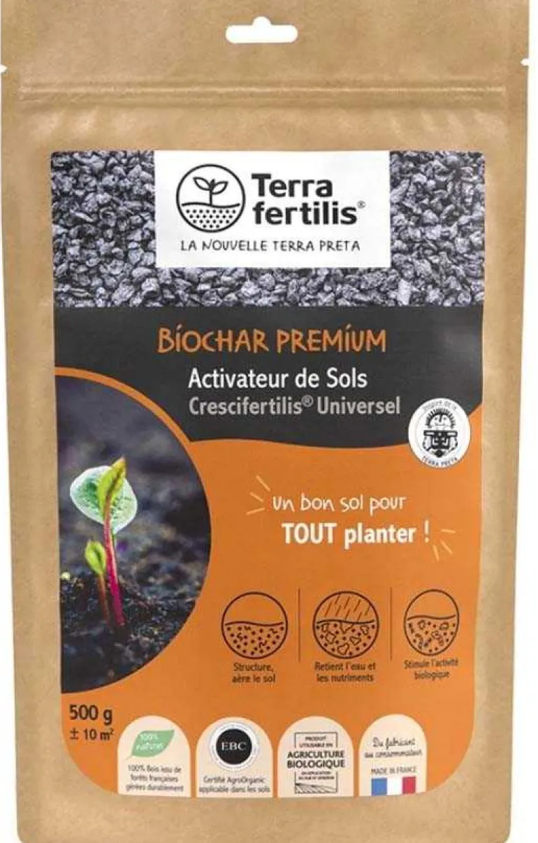 Fertilisant universel à base de biochar 500 gr