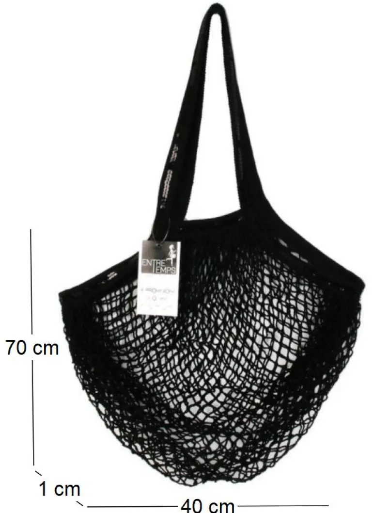 Filet à provisions avec sequins (Noir)