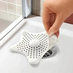 Filtre à cheveux pour bonde (Blanc)
