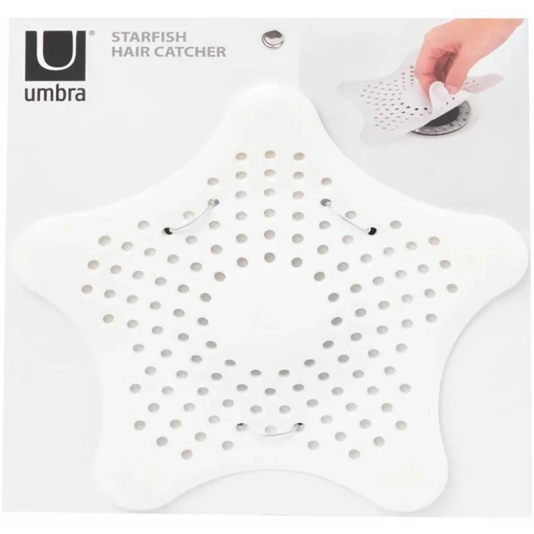 Filtre à cheveux pour bonde (Blanc)