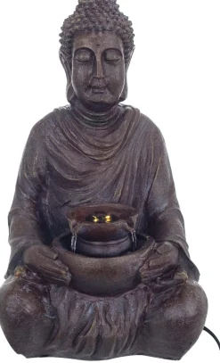 Fontaine d'intérieur en résine grand bouddha