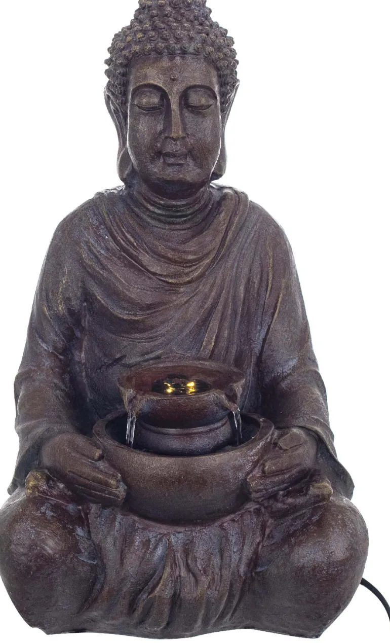 Fontaine d'intérieur en résine grand bouddha
