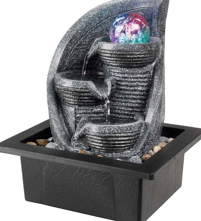 Fontaine en polyrésine avec LED Bauble (Modèle 2)