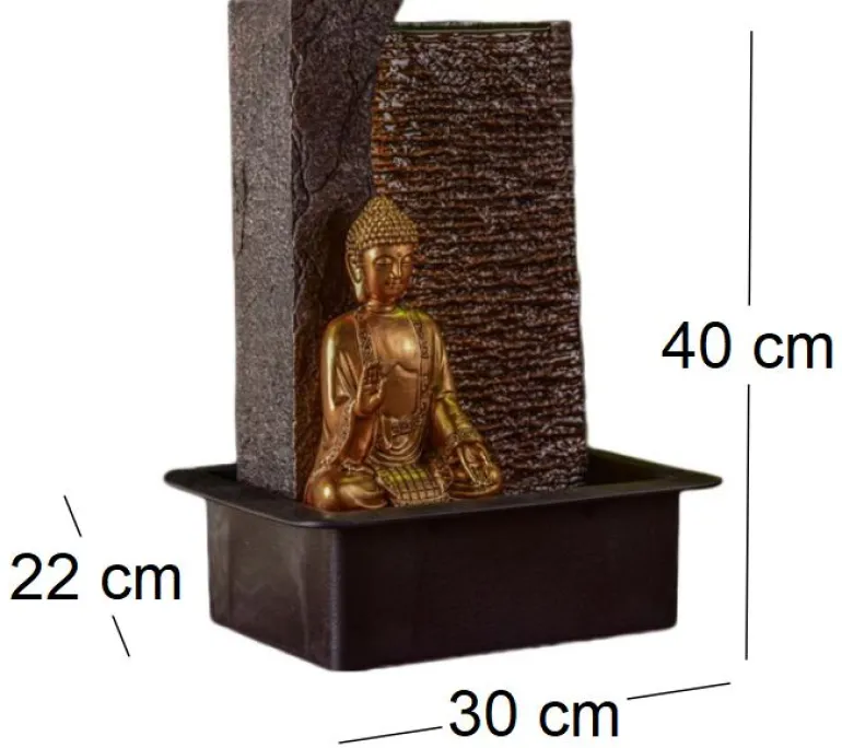 Fontaine en résine avec bouddha Jati