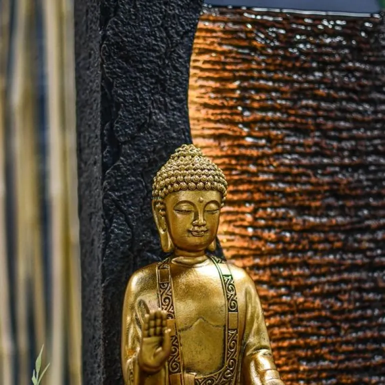 Fontaine en résine avec bouddha Jati