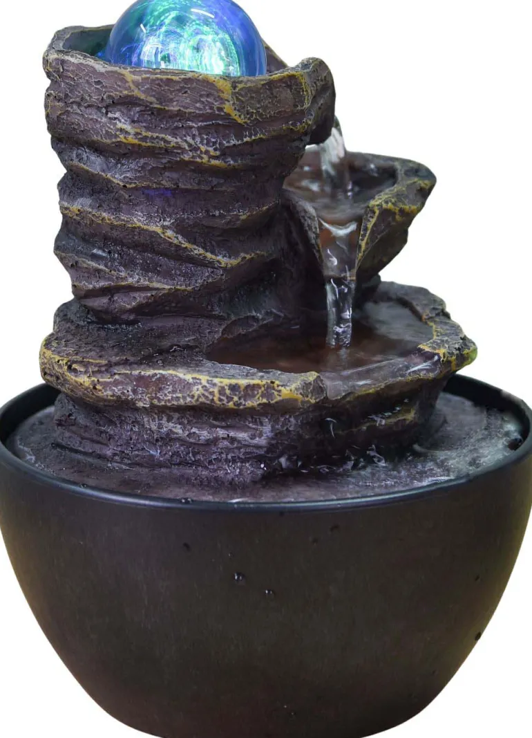 Fontaine en résine 13 x 18 cm Guru