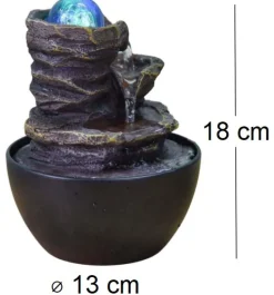 Fontaine en résine 13 x 18 cm Guru