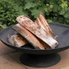 Foyer brasero rond pour bûches en fonte (Diamètre 59 cm)