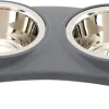 Gamelle double en inox et polypropylène