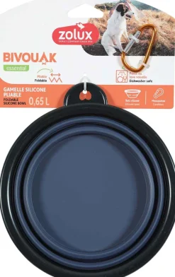 Gamelle souple en silicone bleu Bivouak (650 ml)