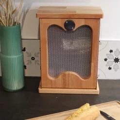 Garde-manger en acier galvanisé et bois