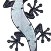 Gecko décoratif en métal et verre Arabesque