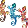 Geckos en métal et verre Mosaique colorée
