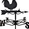 Girouette en acier noir (Coq)