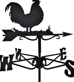 Girouette en acier noir (Coq)