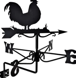 Girouette en acier noir (Coq)