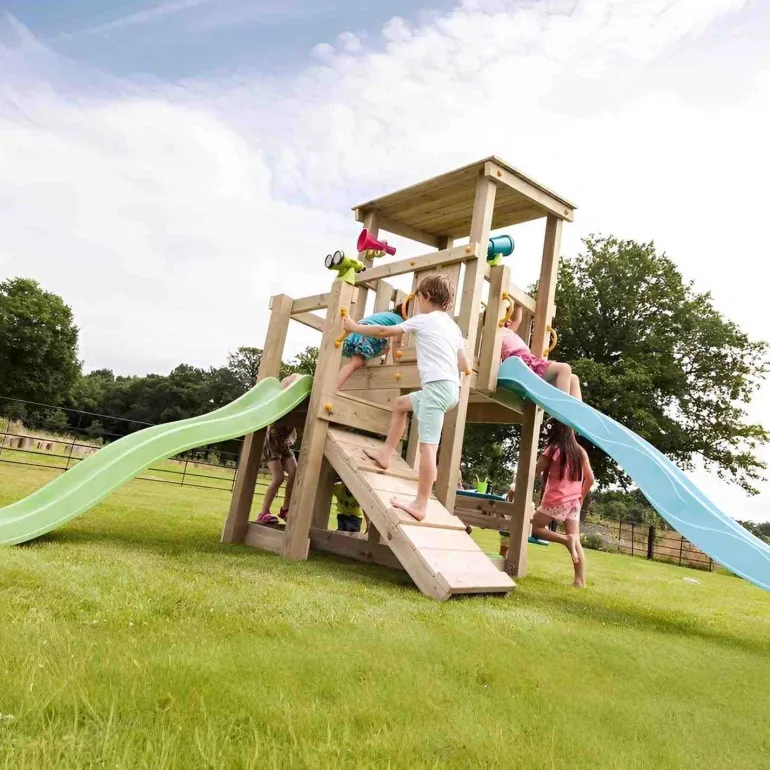 Glissière de toboggan avec vague en PEHD Tweeb 175 cm (Vert lemon)