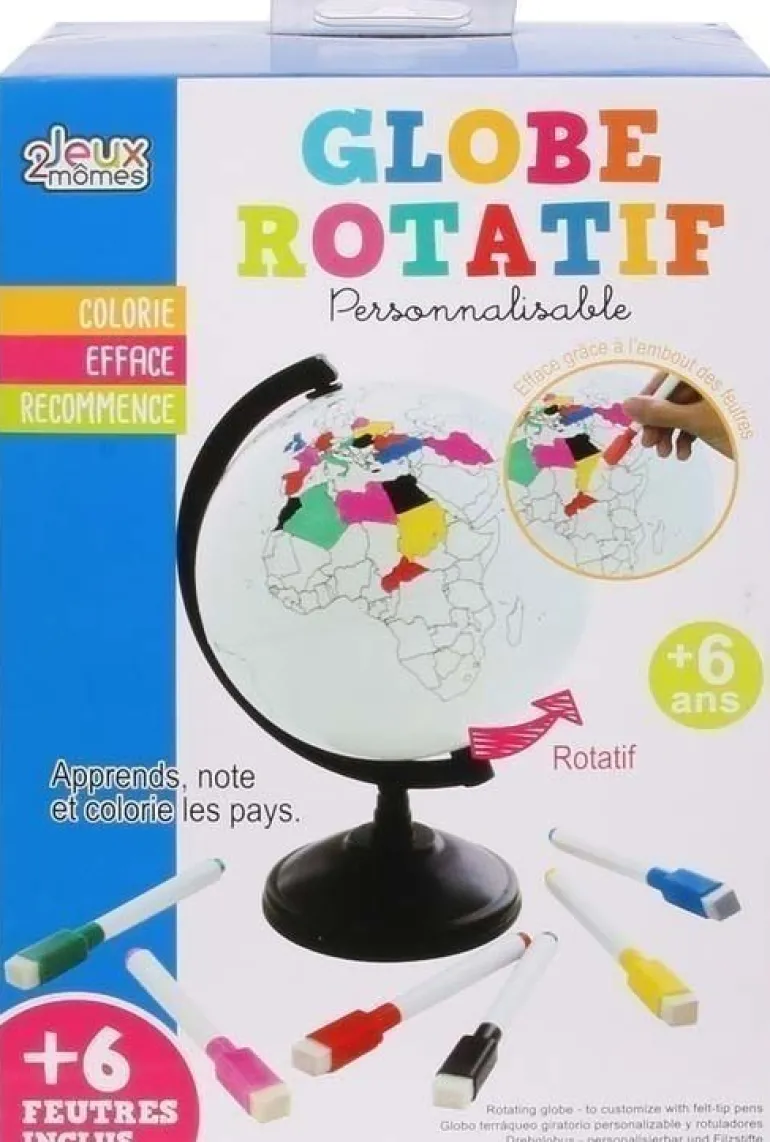 Globe terrestre à personnaliser