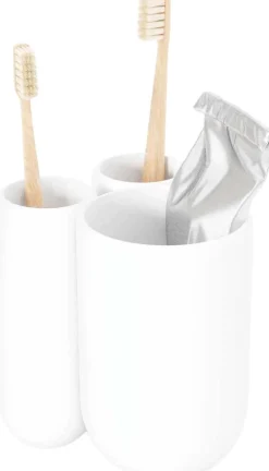 Gobelet avec porte brosse à dents