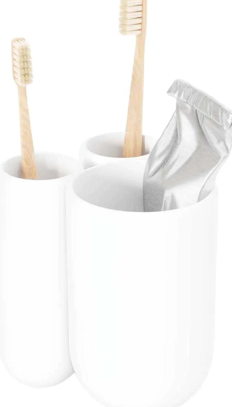 Gobelet avec porte brosse à dents