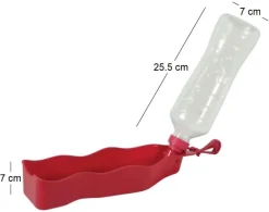 Gourde en plastique pliable Bivouak (Rouge)